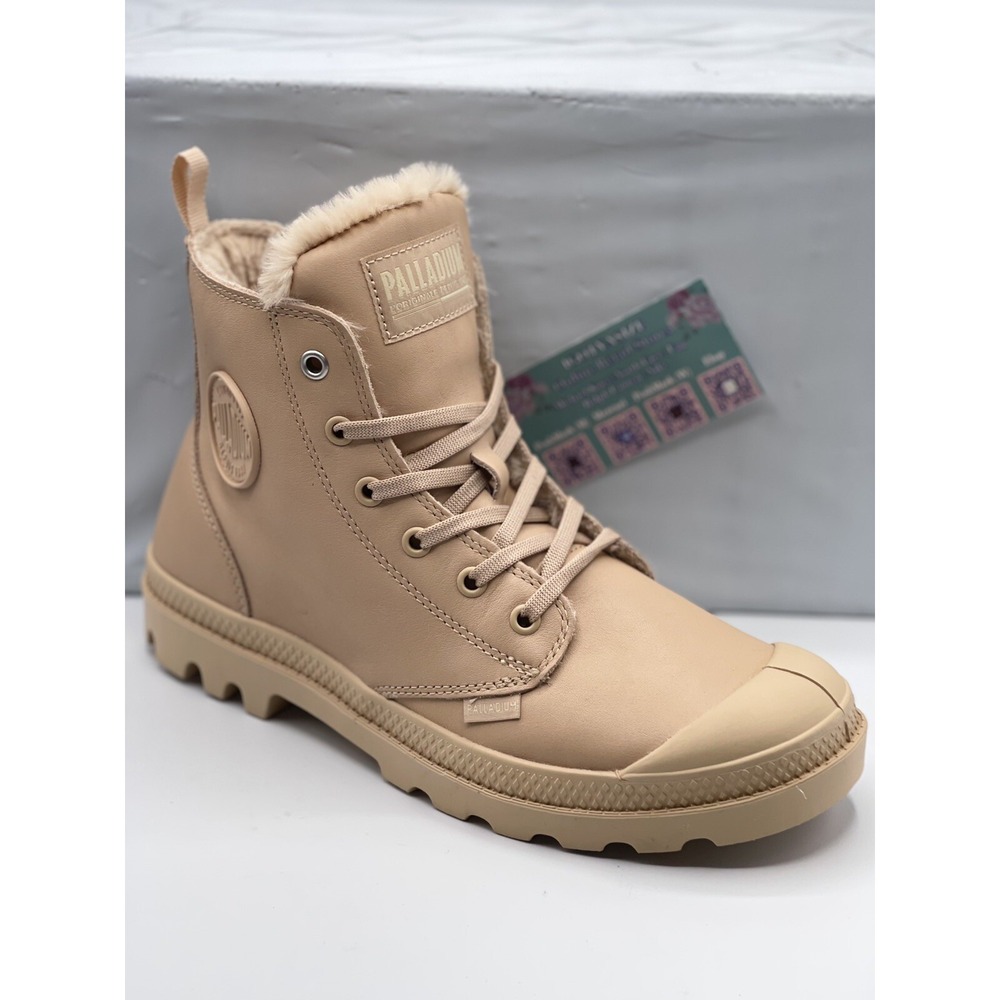 Palladium Faux Fur Leather Winter Boots Women's 9 NIB